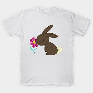 Bunny smelling a flower T-Shirt